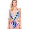 One Pieces Gottex | Plunge Halter Cut Out One Piece Swimsuit Gottex Carnival