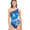 One Pieces Gottex | Gottex Wild Flower One Shoulder One Piece Swimsuit