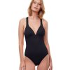 One Pieces Gottex Luma | Luma Summer Sunrise Deep Plunge Halter One Piece Swimsuit