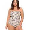 Plus Size Gottex | Plus Size Bandeau One Piece Swimsuit Gottex Mantaro