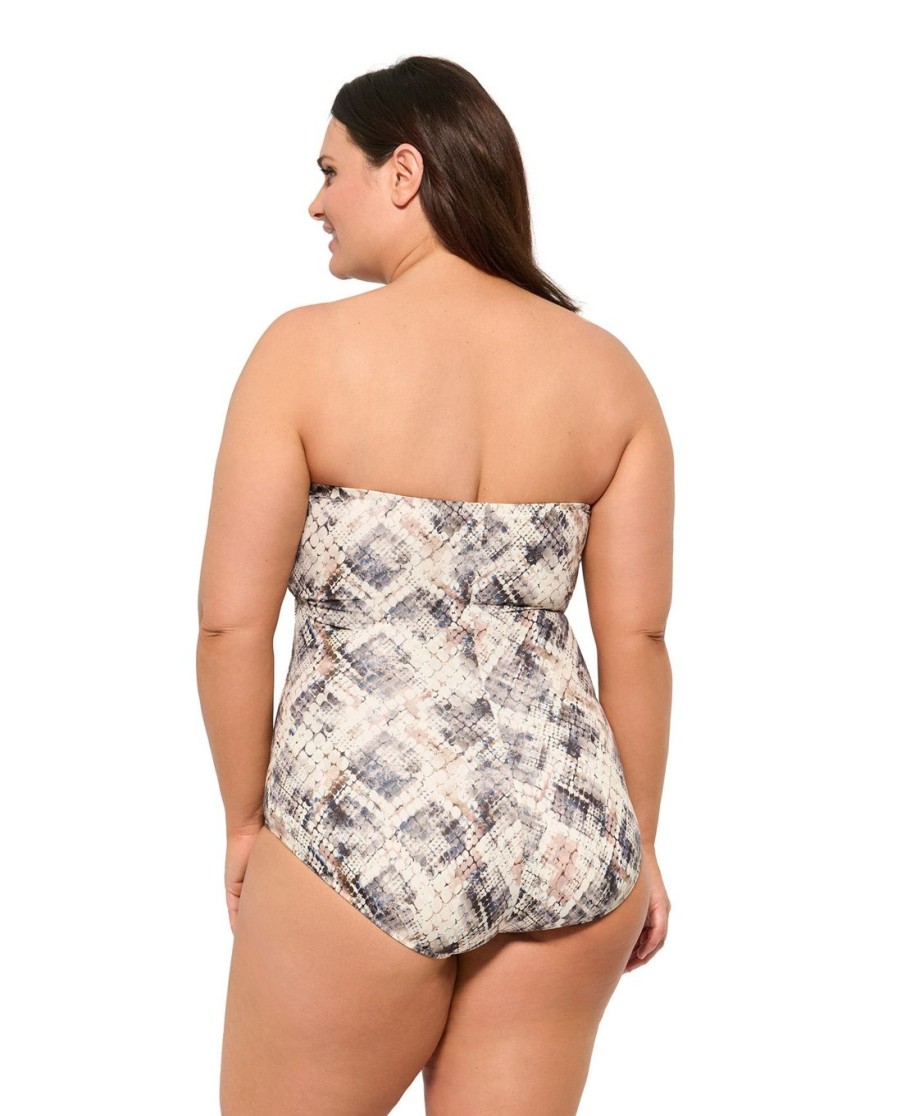 Plus Size Gottex | Plus Size Bandeau One Piece Swimsuit Gottex Mantaro