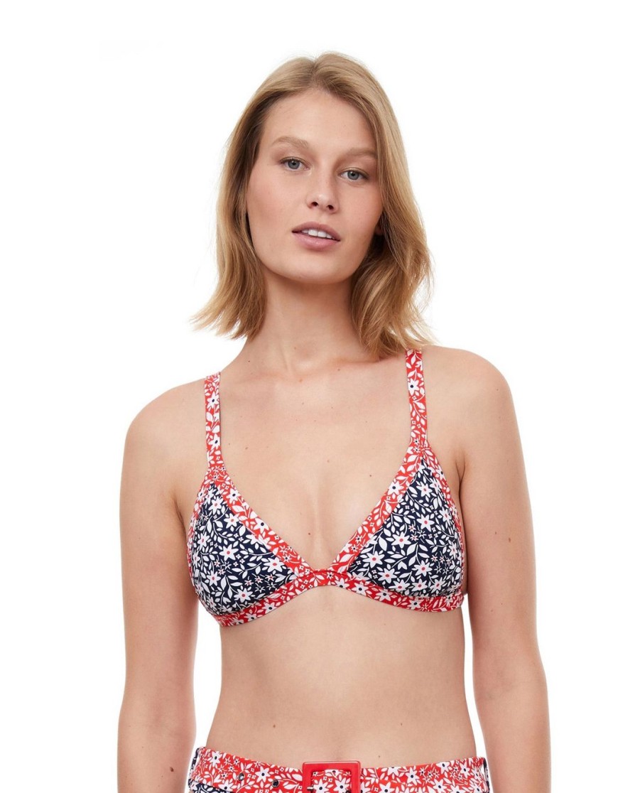 Bikinis Gottex Luma | Luma Shimmering Daisies Triangle Bikini Top