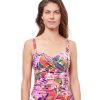 D-G Cup Profile by Gottex | Profile By Gottex Tropikaia D-Cup Underwire Tankini Top Profile Tropikaia