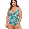 Plus Size Gottex | Gottex Hitachi Plus Size Surplice V-Neck Swimsuit