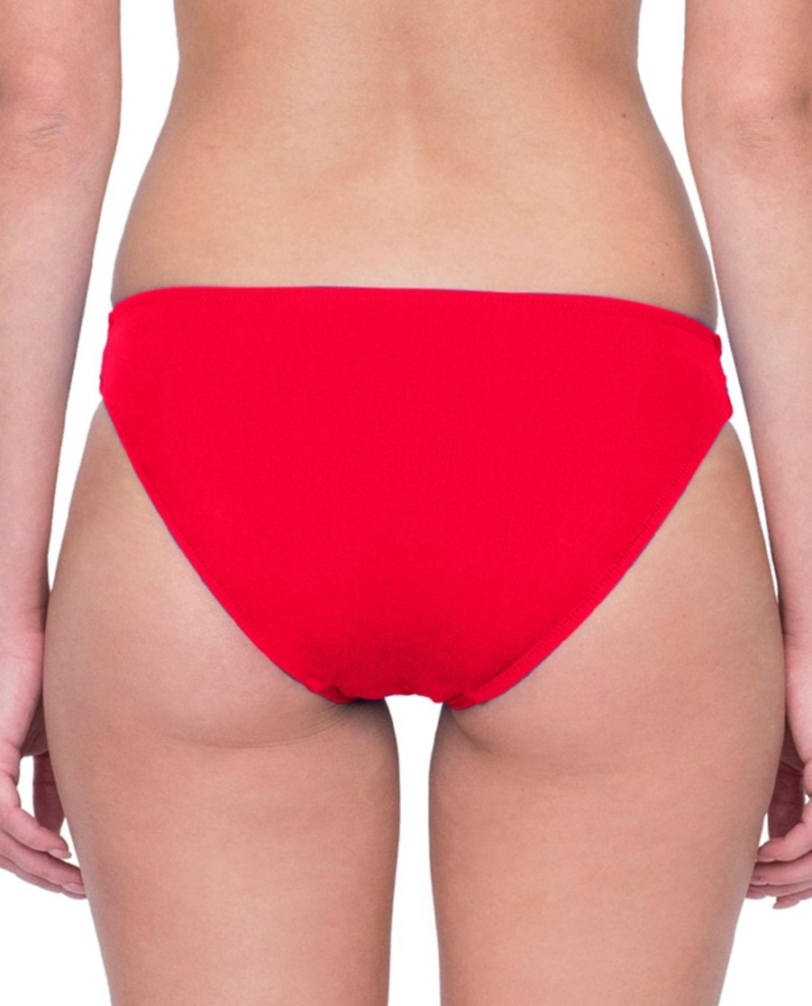 Bikinis Gottex | Gottex Vista Classic Mid Rise Hipster Bikini Bottom Gottex Vista Red