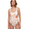 One Pieces Gottex Luma | Round Neck One Piece Swimsuit Luma Vivid Koyo