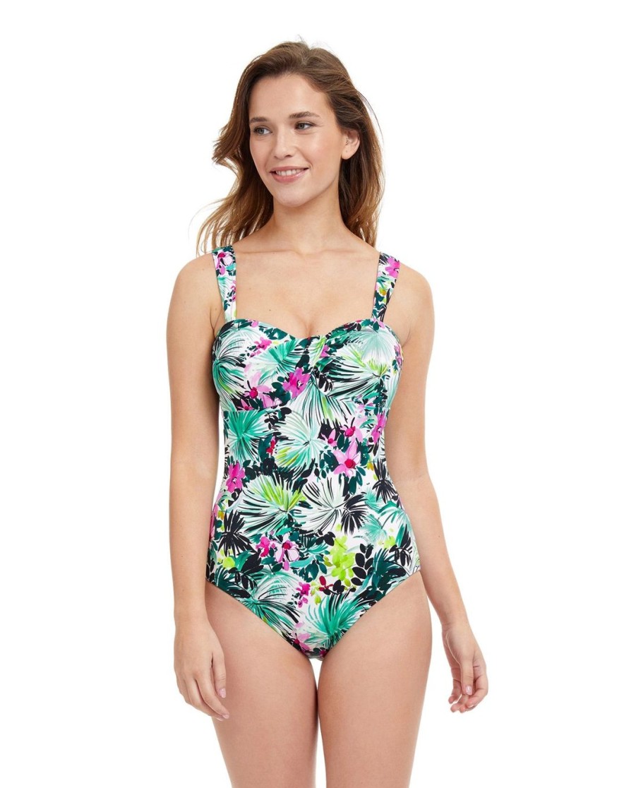 One Pieces Profile by Gottex | Profile By Gottex Beautiful Day Twist Front One Piece Swimsuit Profile Beautiful Day