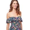 Tankinis Profile by Gottex | Profile By Gottex Flora Off-The-Shoulder Shirred Tankini Top Profile Flora Black