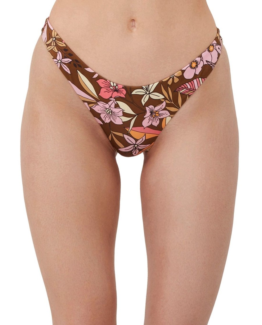 Bikinis Gottex Luma | Luma Resort Flower High Leg Sexy Bikini Bottom Luma Resort Floras