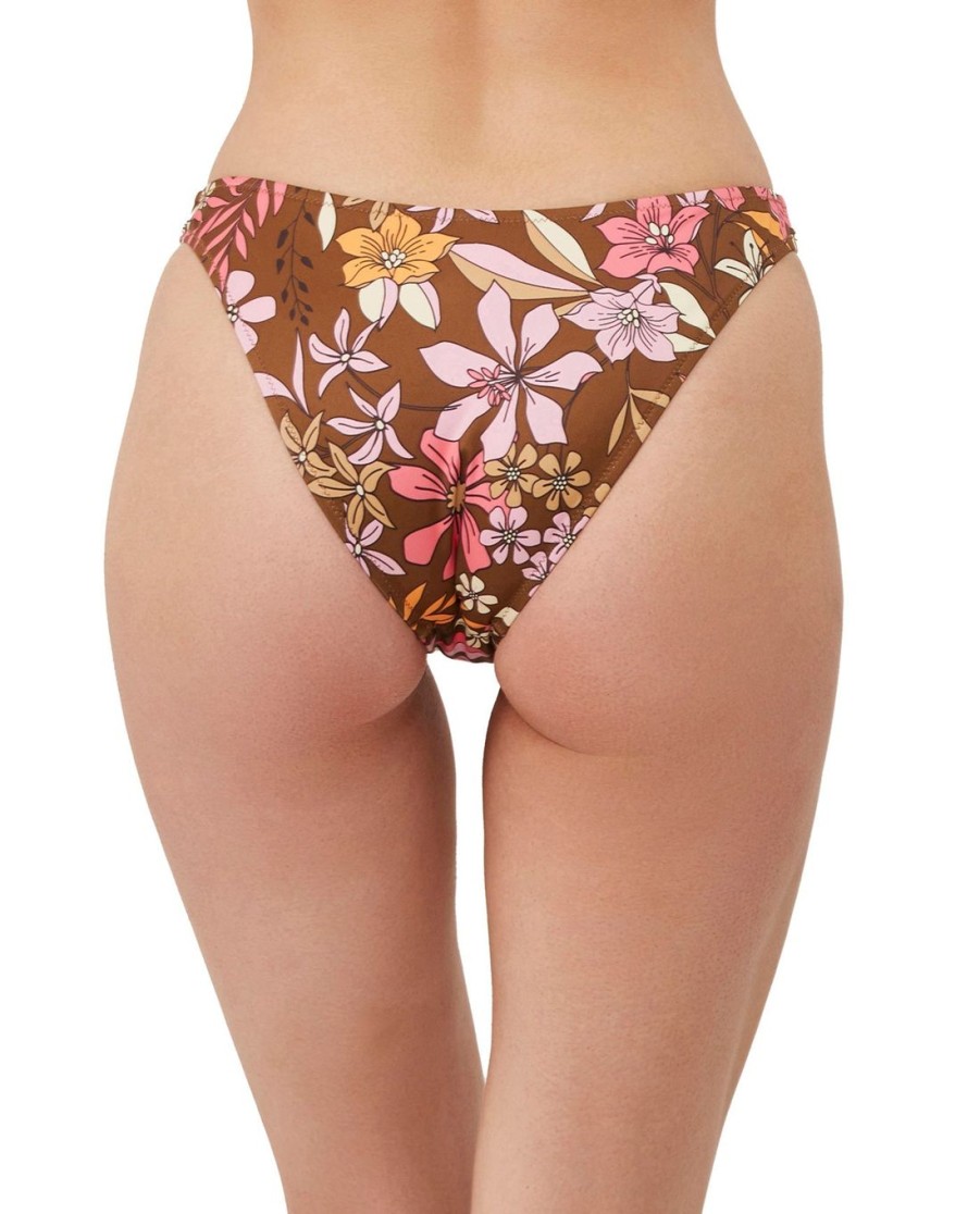 Bikinis Gottex Luma | Luma Resort Flower High Leg Sexy Bikini Bottom Luma Resort Floras