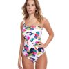 One Pieces Profile by Gottex | Profile By Gottex Canvas Ruffle One Shoulder One Piece Swimsuit Profile Canvas