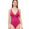 One Pieces Profile by Gottex | Profile By Gottex Dandy Deep V-Neck One Piece Swimsuit