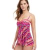 One Pieces Profile by Gottex | Profile By Gottex Palm Springs Bandeau Strapless Flyaway One Piece Swimsuit Profile Palm Springs Pink