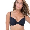 D-G Cup Profile by Gottex | Profile By Gottex Ribbons D-Cup Push Up Underwire Bikini Top Profile Ribbons Black