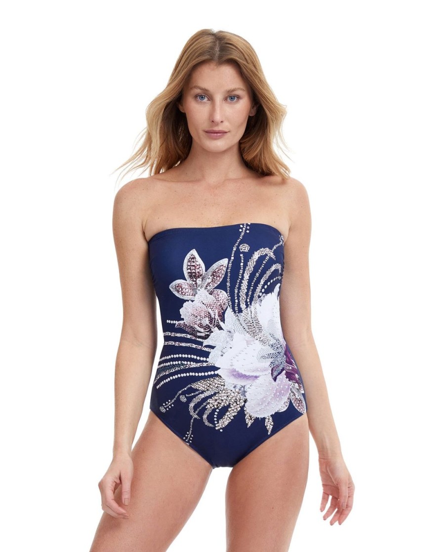 One Pieces Gottex | Bandeau One Piece Swimsuit Gottex Dolce Vita