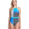 One Pieces Gottex | High Neck Halter High Leg One Piece Swimsuit Gottex Blue Lagoon