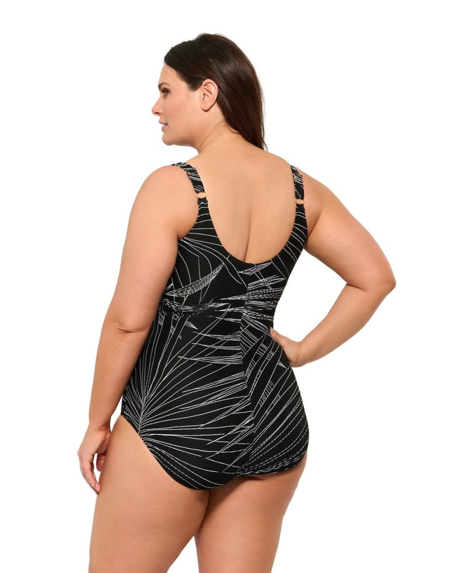 Plus Size Gottex | Gottex Palla Plus Size Surplice V-Neck Swimsuit