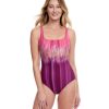 One Pieces Gottex | Gottex Moroccan Sky Full Coverage Square Neck One Piece Swimsuit