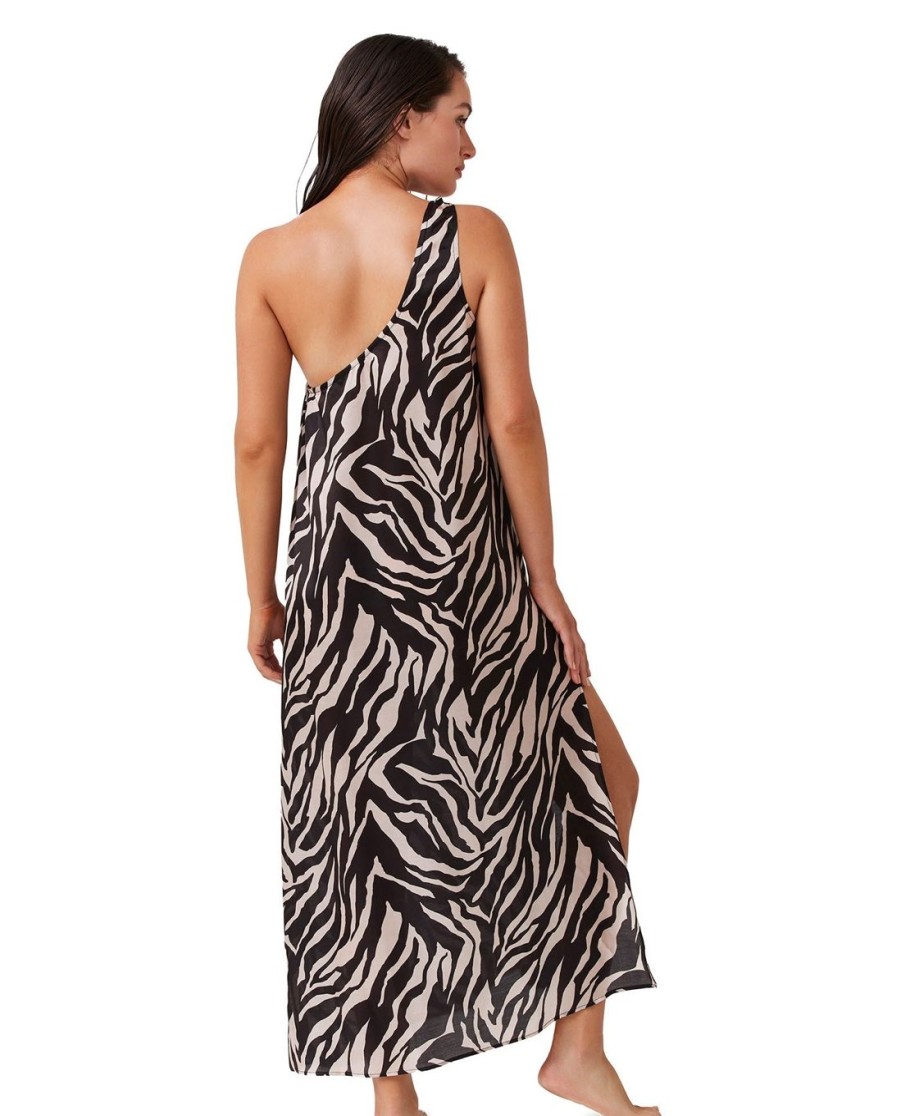 Cover Ups Gottex Luma | Luma One Shoulder Sarong Dress Cover Up