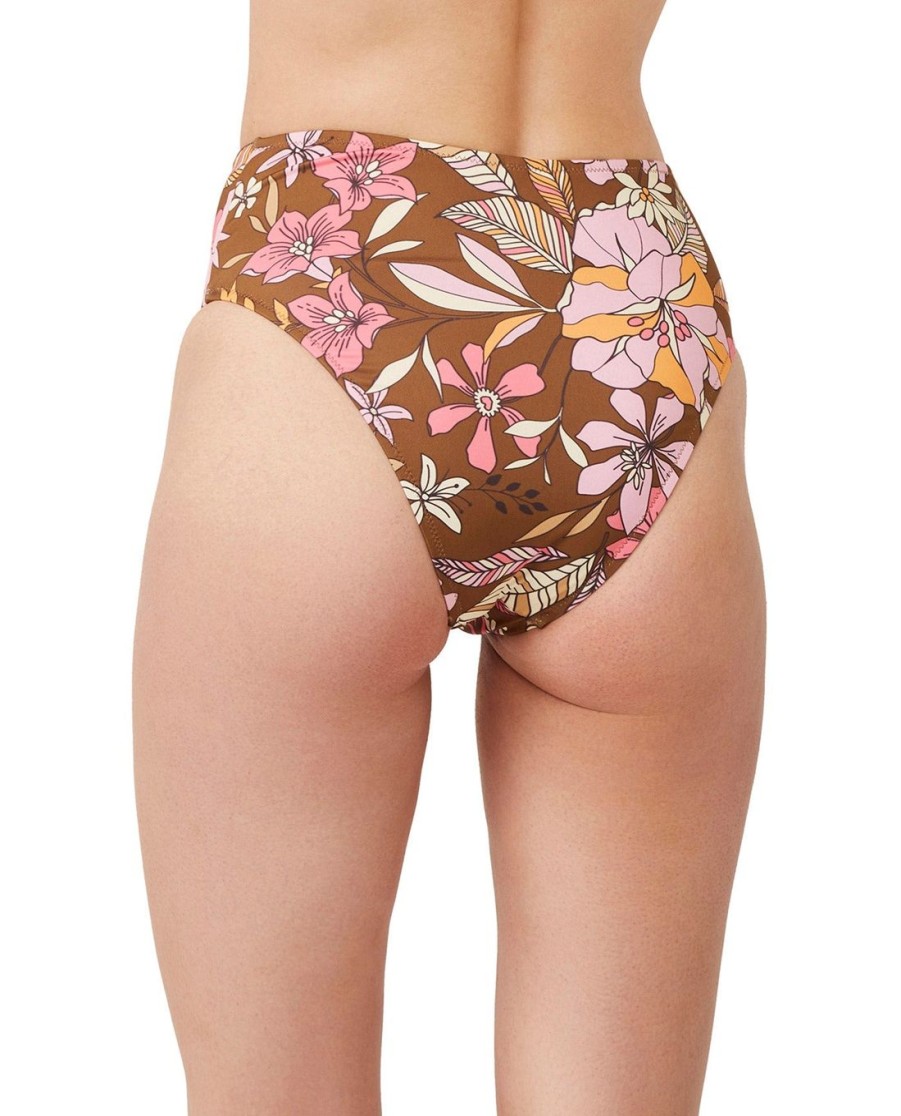 Bikinis Gottex Luma | Luma Resort Flower High Leg High Waist Bikini Bottom Luma Resort Floras