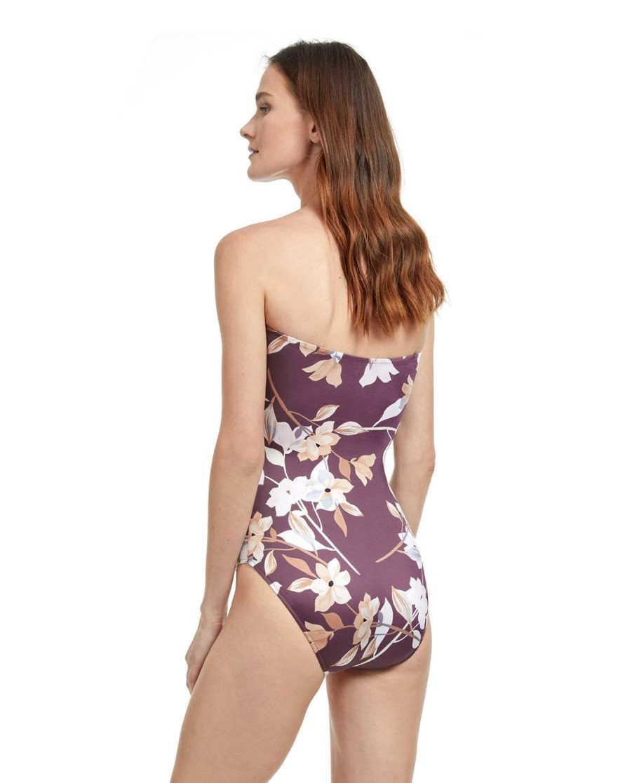 One Pieces Gottex | Gottex Amore Shaped Bandeau One Piece Swimsuit