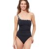 One Pieces Profile by Gottex | Profile By Gottex Enya One Shoulder One Piece Swimsuit Profile Enya Black