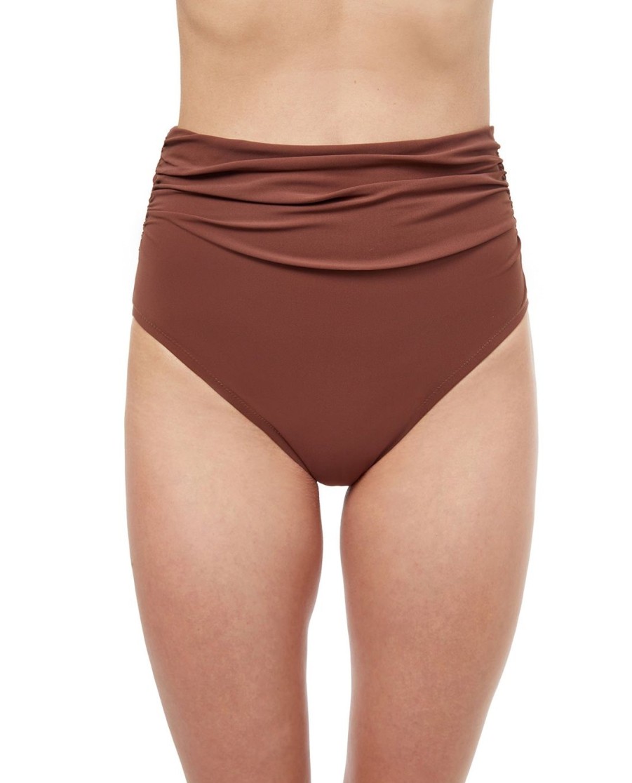 Bikinis Profile by Gottex | Profile By Gottex Iota High Waist Tankini Bottom Profile Iota Dark Brown