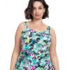 Plus Size Profile by Gottex | Profile By Gottex Beautiful Day Plus Size Sweetheart Underwire Tankini Top Profile Beautiful Day