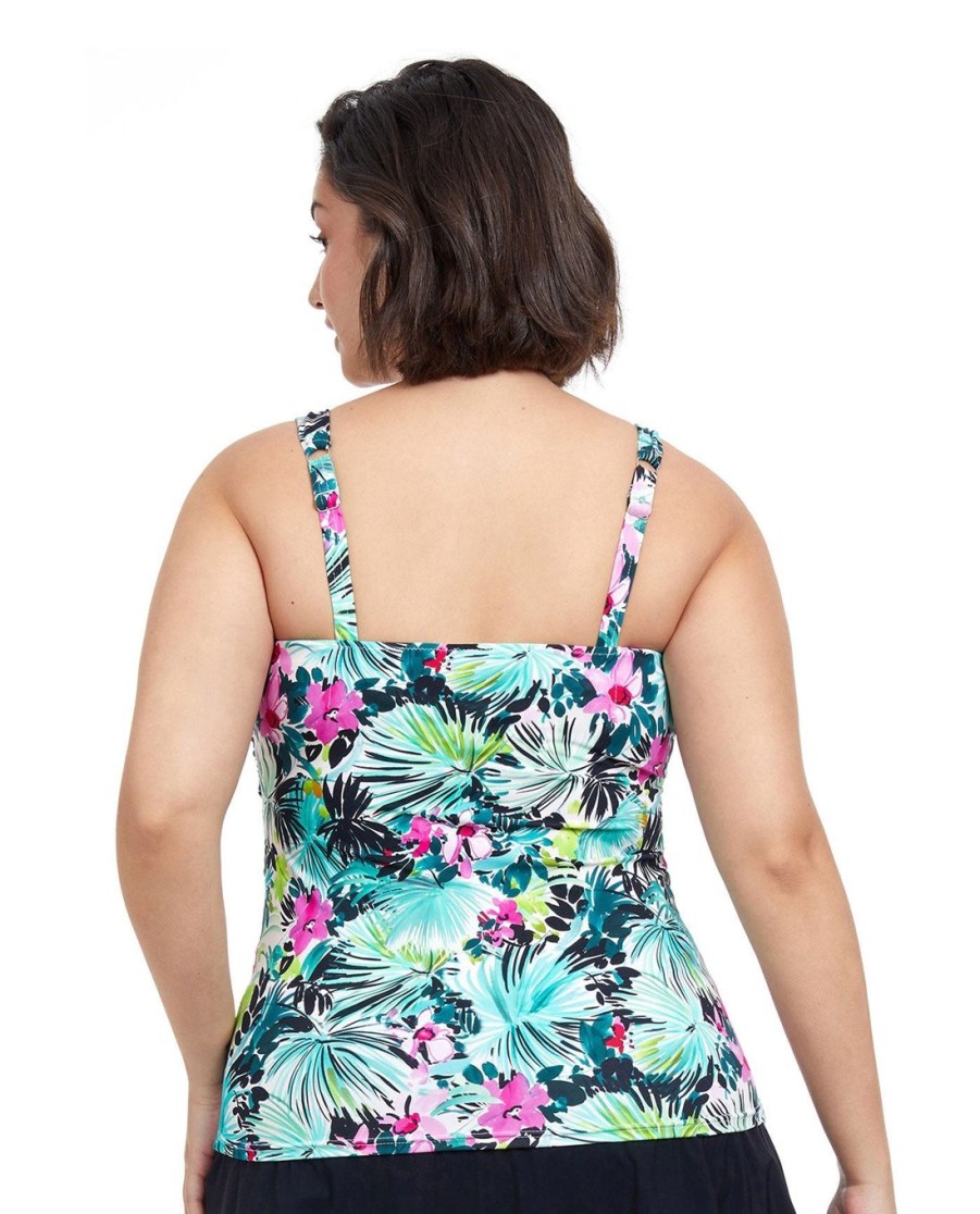 Plus Size Profile by Gottex | Profile By Gottex Beautiful Day Plus Size Sweetheart Underwire Tankini Top Profile Beautiful Day