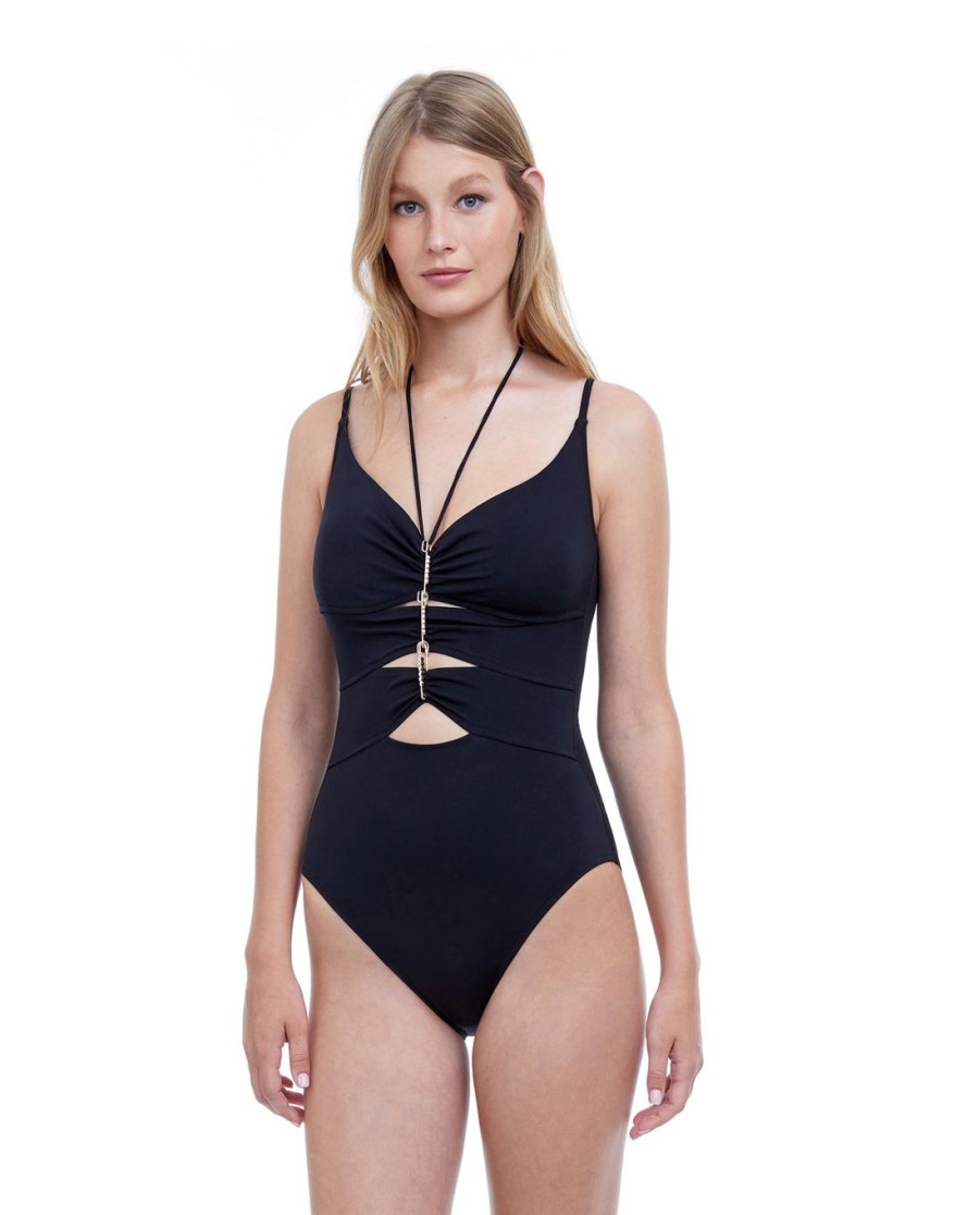 One Pieces Gottex | Gottex Couture Amor V-Neck One Piece Swimsuit Gottex Amor