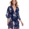 Cover Ups Gottex | Deep V-Neck Cover Up Dress Gottex Dolce Vita