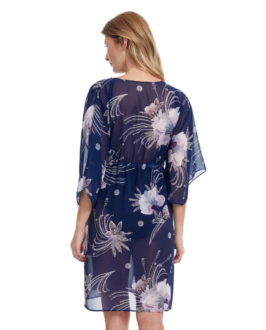 Cover Ups Gottex | Deep V-Neck Cover Up Dress Gottex Dolce Vita