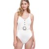 One Pieces Gottex | Gottex Safari V-Neck One Piece Swimsuit