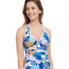 Tankinis Profile by Gottex | Profile By Gottex Rising Sun V-Neck Halter Tankini Top Profile Rising Sun Blue