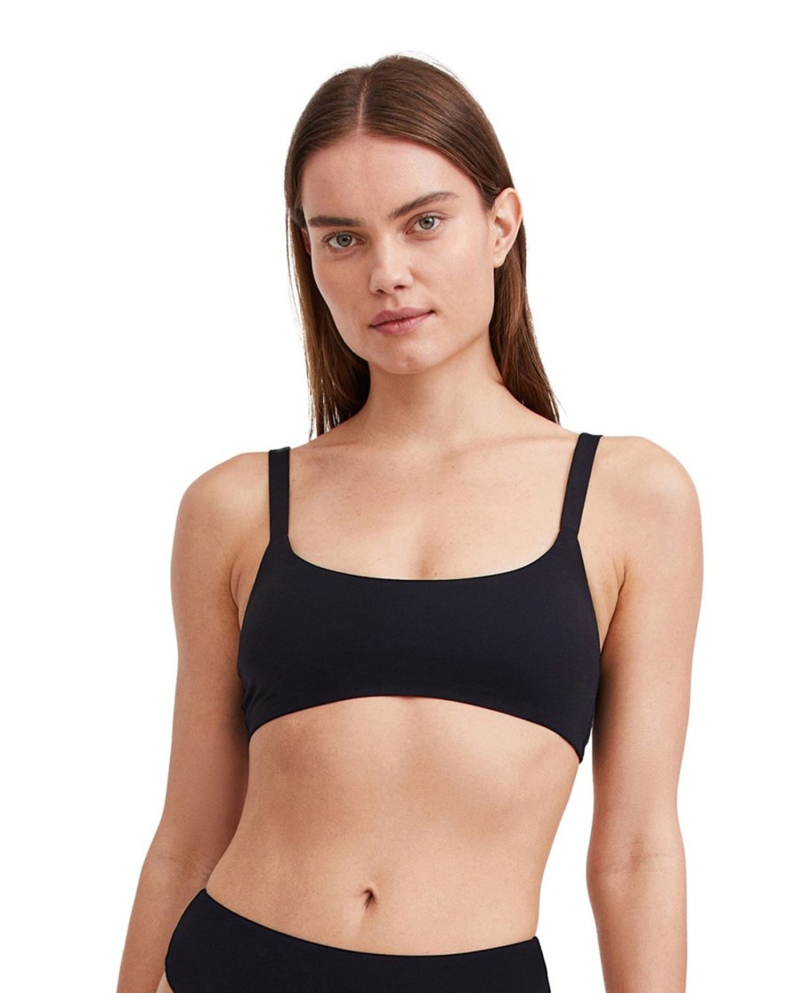 Bikinis Gottex Au Naturel | Au Naturel Elle Bikini Top Au Naturel Black