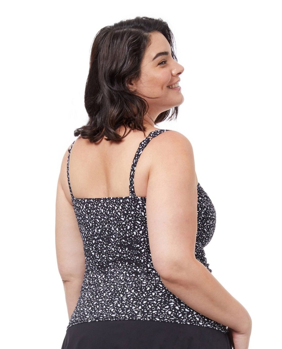 Plus Size Profile by Gottex | Profile By Gottex Bash Plus Size Shirred Underwire Tankini Top Profile Bash