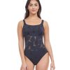 One Pieces Profile by Gottex | Profile By Gottex Late Bloomer Round Neck One Piece Swimsuit