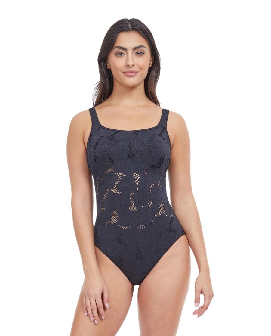 One Pieces Profile by Gottex | Profile By Gottex Late Bloomer Round Neck One Piece Swimsuit