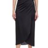 Cover Ups Gottex | Gottex Liv Sarong Style Skirt With Side Tie Gottex Liv Black