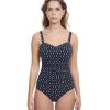 D-G Cup Profile by Gottex | Profile By Gottex Supreme D-Cup Scoop Neck Shirred Underwire One Piece Swimsuit Profile Supreme Black And White