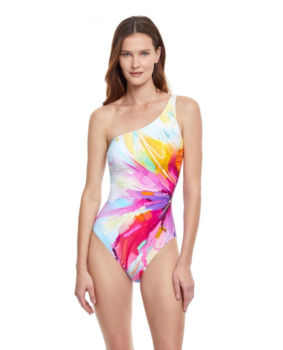 One Pieces Gottex | One Shoulder One Piece Swimsuit Gottex Summer In Capri