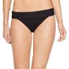 Bikinis Gottex | Gottex Au Naturel Folded Bikini Bottom Gottex Au Naturel Black