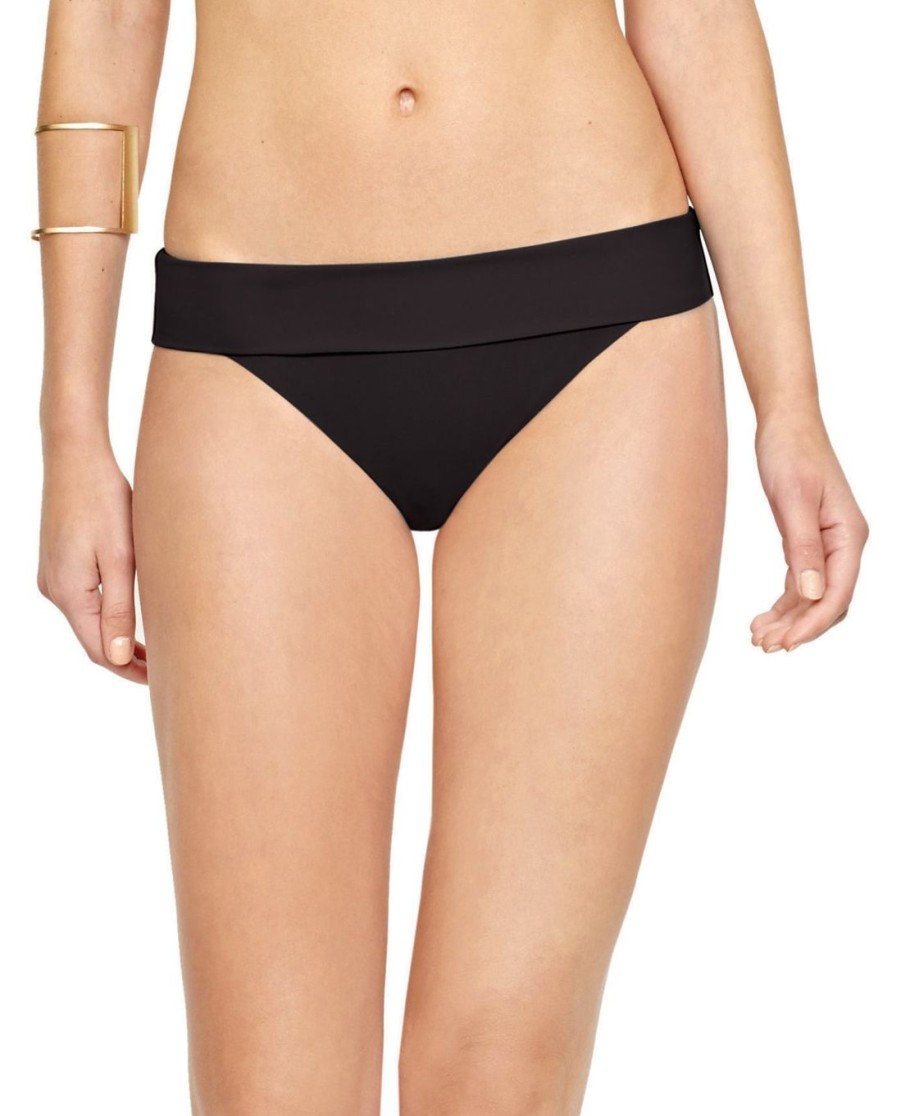 Bikinis Gottex | Gottex Au Naturel Folded Bikini Bottom Gottex Au Naturel Black