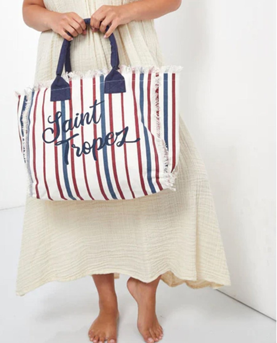 Accessories Gottex Accessories | Gottex Saint Tropez Cotton Bag Gottex Red White And Blue