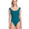 One Pieces Gottex | Gottex Elle Off The Shoulder High Leg One Piece Swimsuit