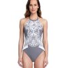 One Pieces Gottex | Gottex Couture Lyra High Neck Halter One Piece Swimsuit Gottex Lyra