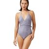 One Pieces Gottex Luma | Luma Harmony Surplice Halter One Piece Swimsuit