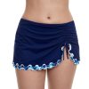 Bikinis Profile by Gottex | Profile By Gottex Ocean Blues Side Slit Swim Skirt Profile Ocean Blues Navy