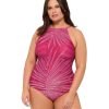 Plus Size Gottex | Gottex Palla Plus Size High Neck One Piece Swimsuit