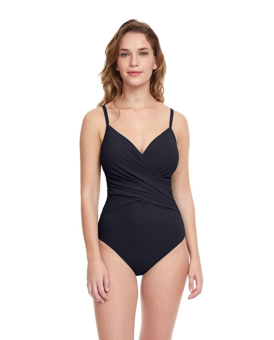 One Pieces Profile by Gottex | Profile By Gottex Tutti Frutti V-Neck Lingerie Surplice One Piece Swimsuit